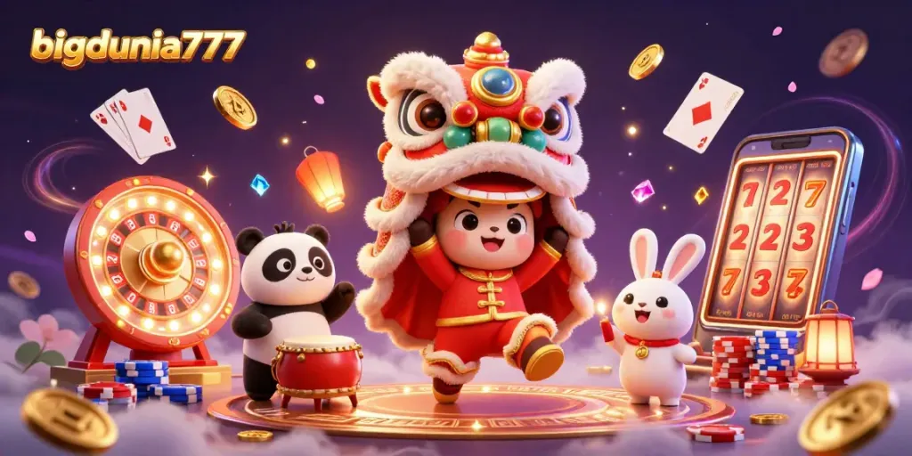 Experience the thrill of bigdunia777 with vibrant 3D casino characters in action.