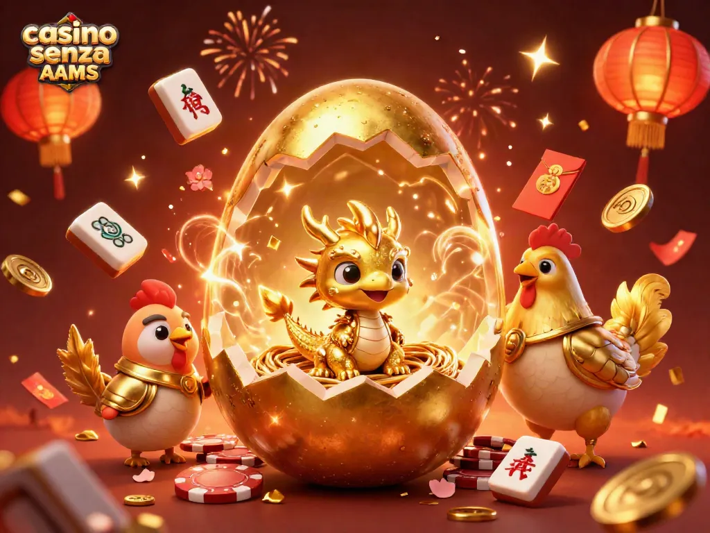 Guarda i migliori casino senza AAMS mentre vinci con un drago d'oro e gettoni da poker!