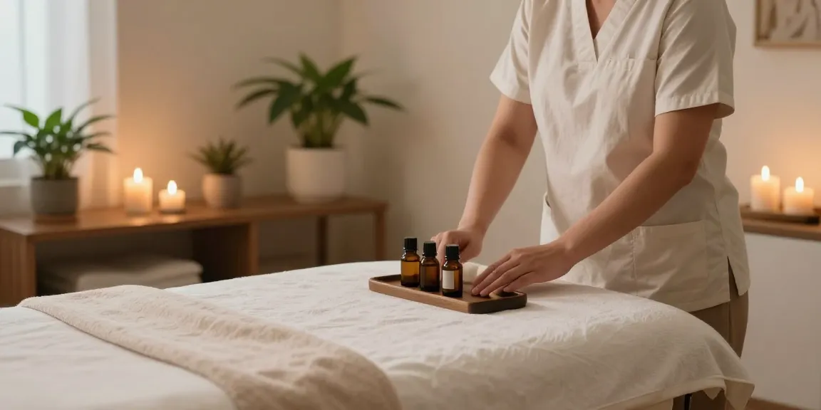 경기광주출장마사지의 편안한 마사지 Therapy 룸과 자연적인 아로마.