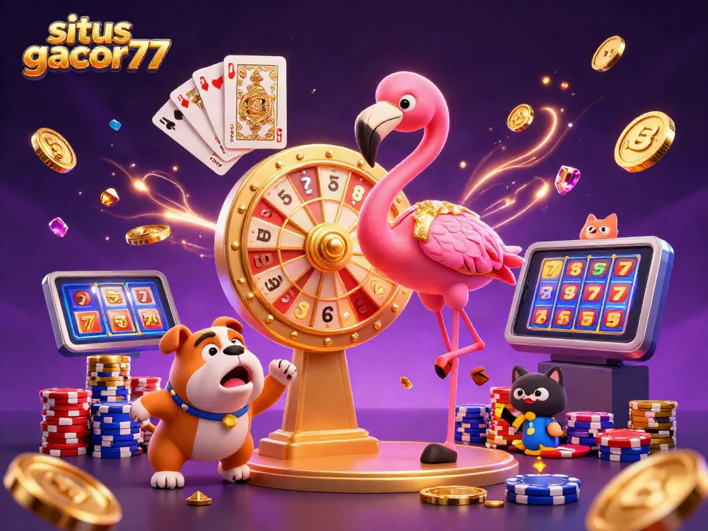 Situs gacor77 memberikan pengalaman bermain slot dengan karakter animasi menarik dan harta karun gemerlap.