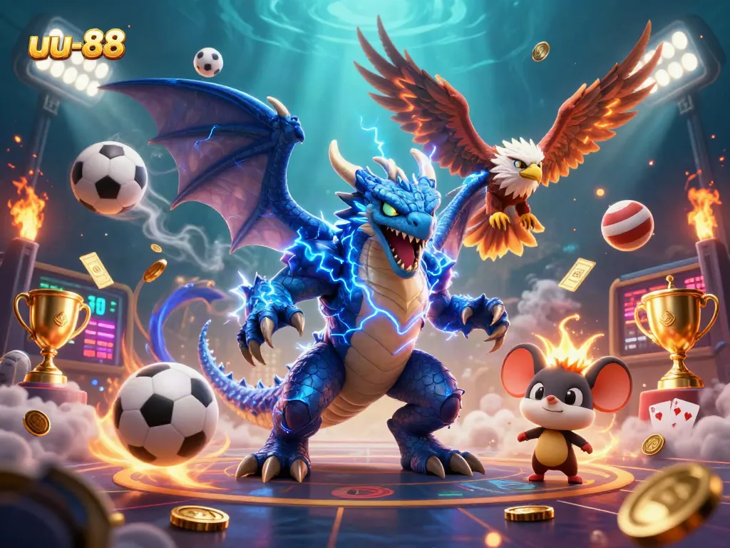 Experience thrilling gameplay with uu-88, showcasing dynamic characters amidst vibrant casino elements.