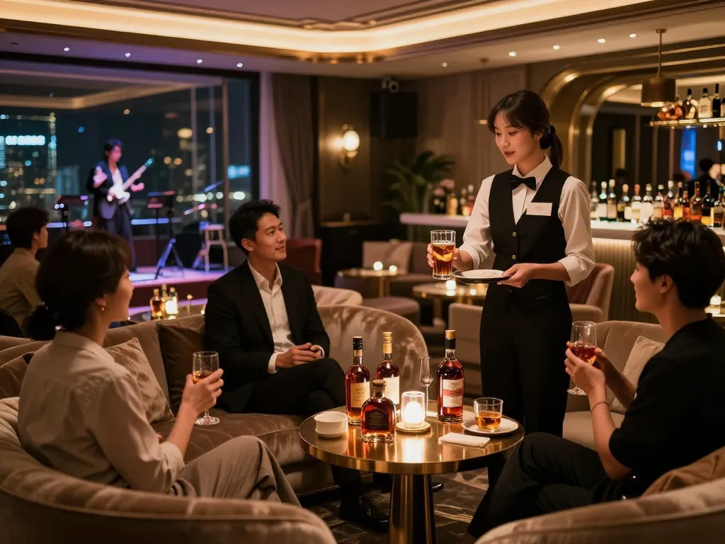 Experience 강남쩜오 nightlife in a luxurious venue with sophisticated atmosphere and elegant service.
