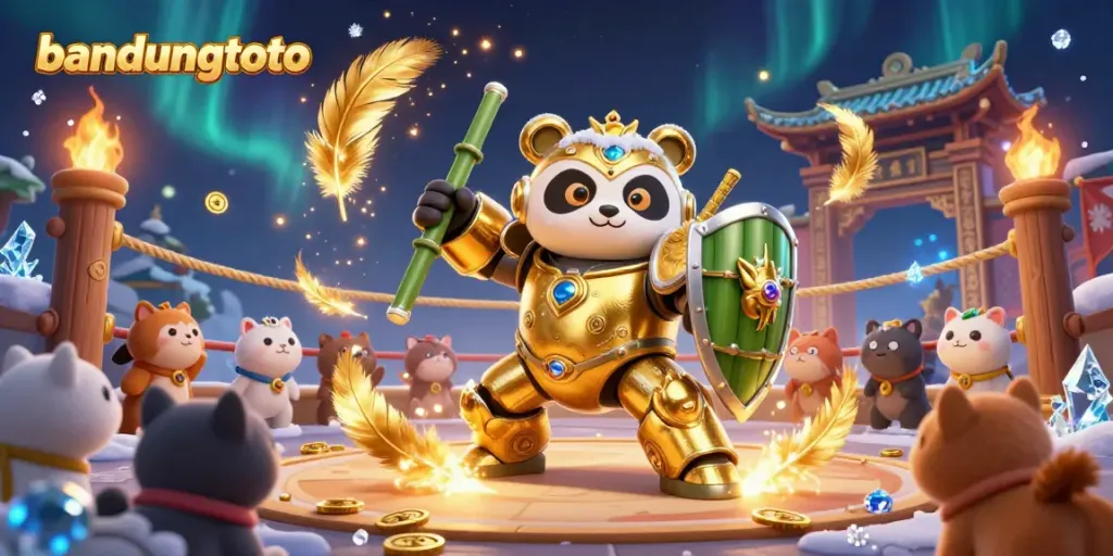 Experience the excitement of bandungtoto with a dynamic casino illustration featuring thrilling elements.