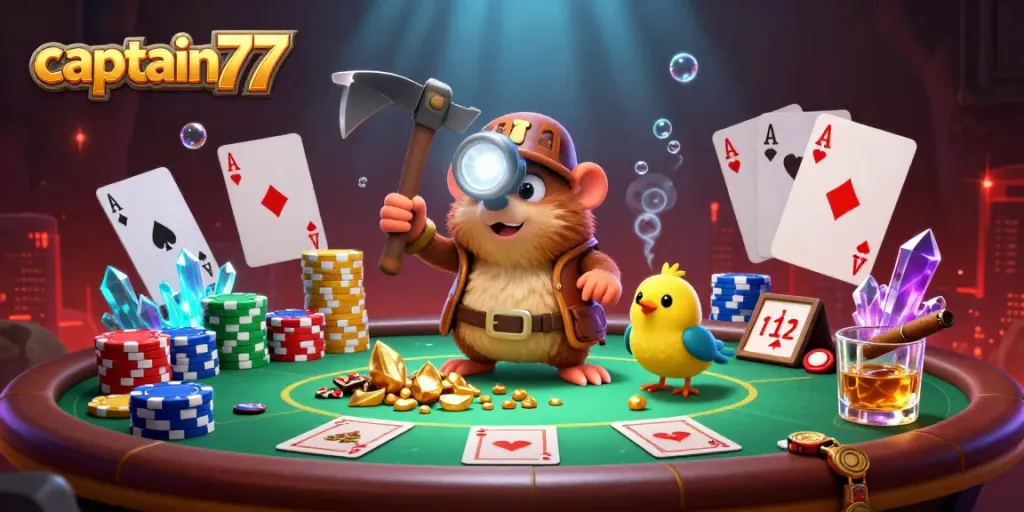Experience thrilling moments at captain77 with vibrant poker scenes and treasure-filled adventures.
