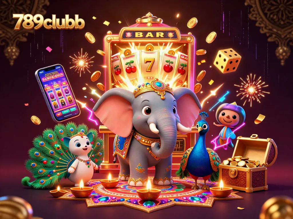 Engage with thrilling gameplay at 789clubb featuring vibrant casino symbols and dynamic elements.