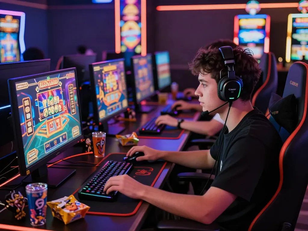 Experience the thrill of rutanslot gaming in a vibrant online setting with immersive visuals.