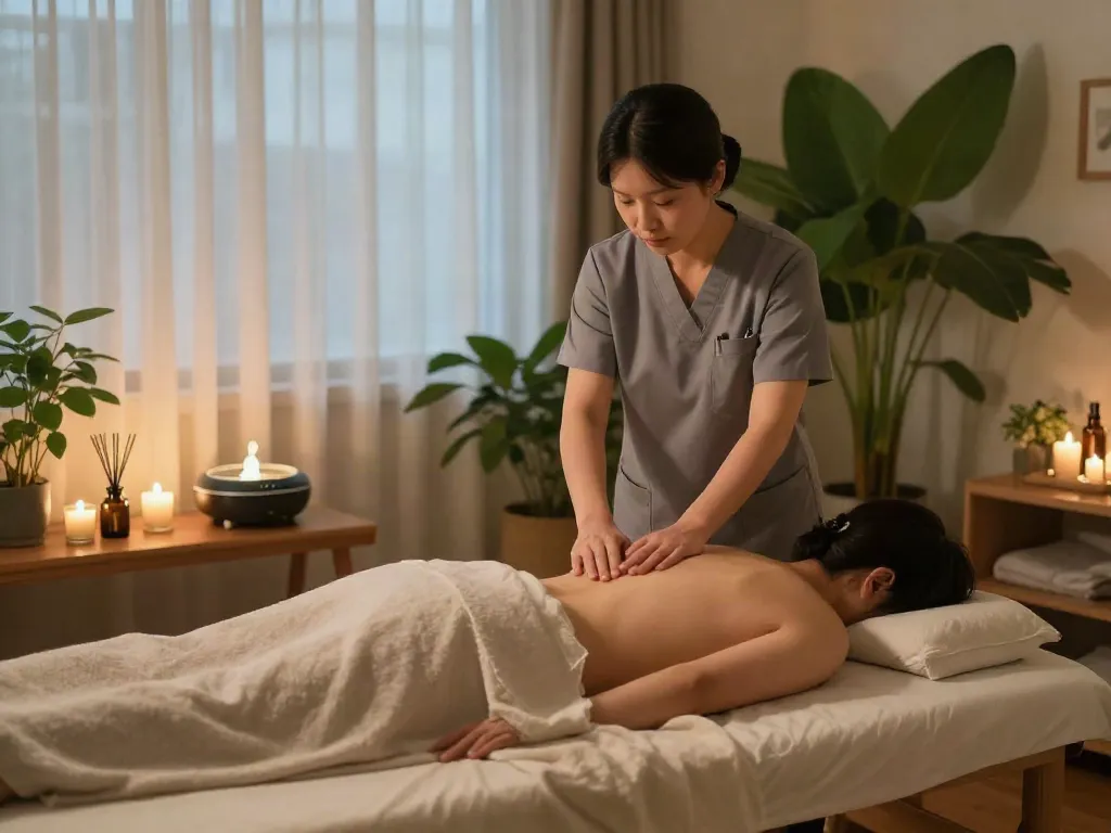 Experience premium 강북출장마사지 in a serene home setting, enhancing relaxation and well-being.