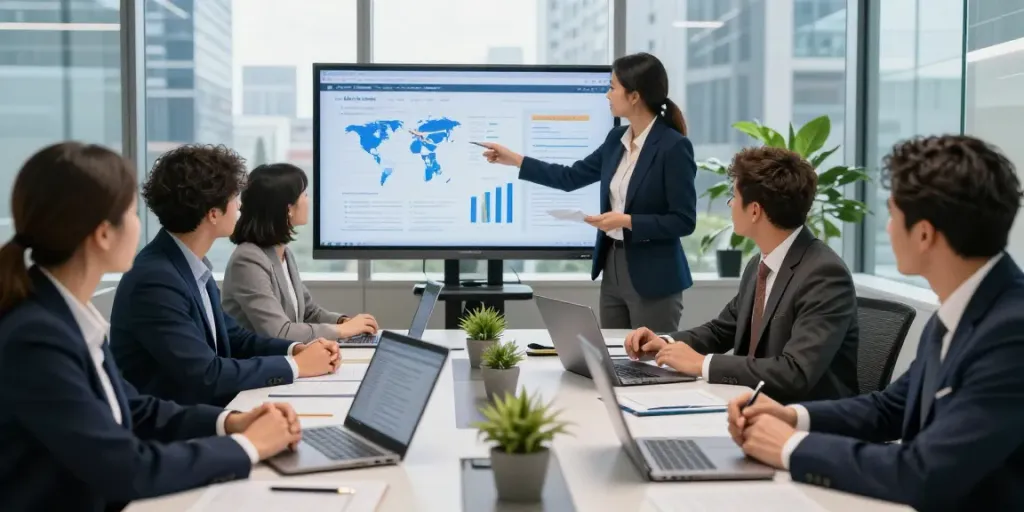 Lead Roedl's professional team collaborating in a modern legal consulting office