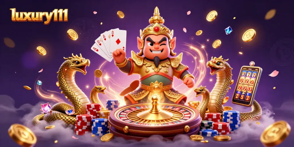 Spin to win at luxury111 with vibrant casino elements and captivating guardian.