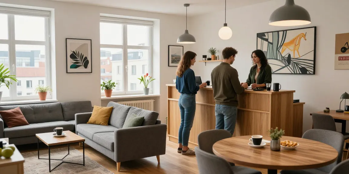 Gemütliches Monteurzimmer Hannover mit modernem Design und einladender Atmosphäre für Geschäftsreisende.