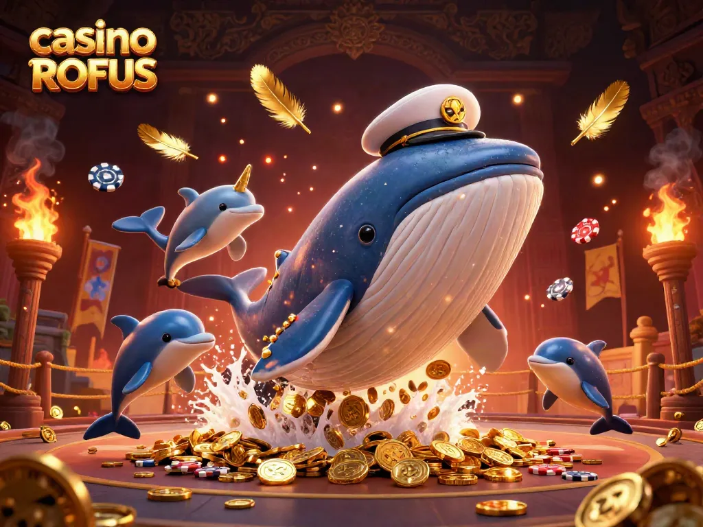 Experience thrilling gameplay at casino uden ROFUS with dazzling underwater characters and vibrant casino elements.