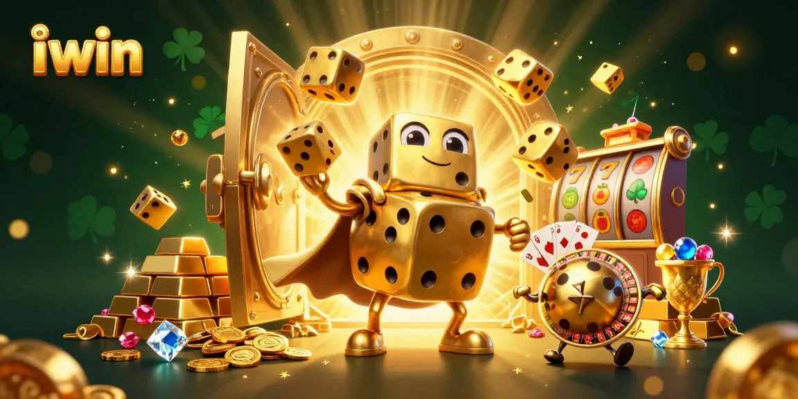 Win exciting bonuses at iwin with this vibrant casino scene featuring dynamic characters and gaming elements.