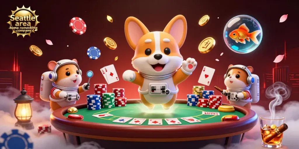 Experience thrilling gameplay at the Seattle area home remodeling company casino, featuring vibrant characters and immersive elements.