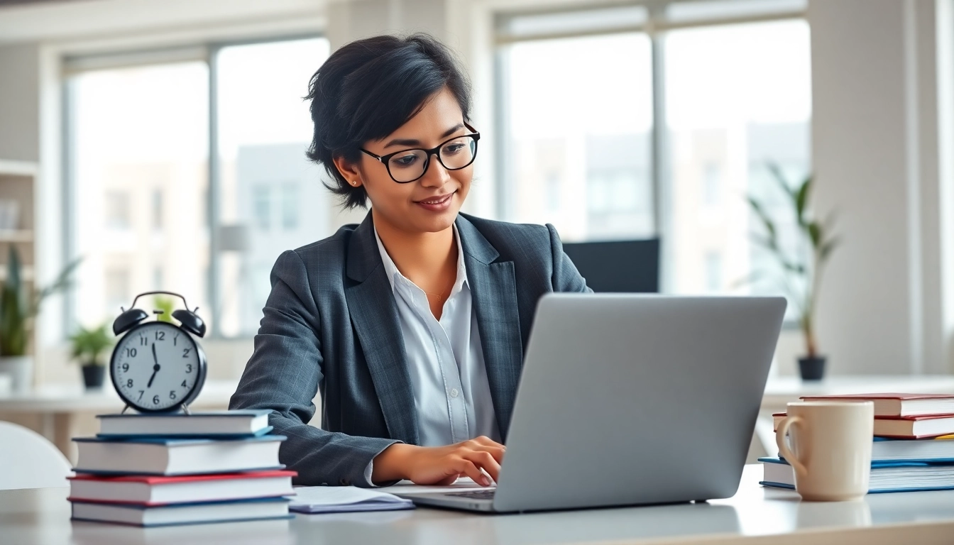 Pay someone to take my pmp exam with a professional exam taker in a bright office setting.