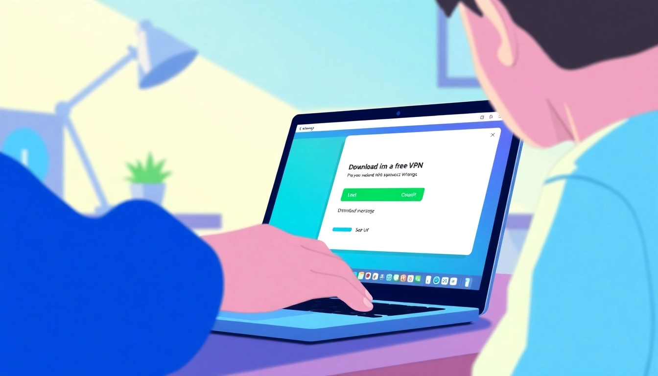 Download free VPN with ease on Windows, showcasing a simple installation process.
