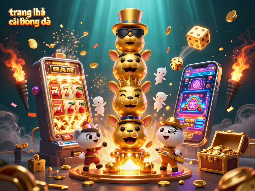 Trải nghiệm trang nhà cái bóng đá với hình ảnh sinh động từ các biểu tượng may mắn và máy đánh bạc.