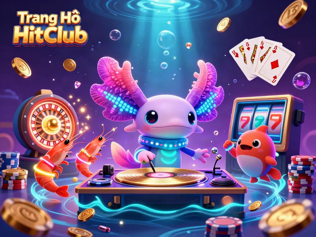 Engage in fun gaming with Trang Chủ HitClub featuring vibrant underwater scenes and exciting casino elements.