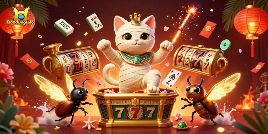 Engage with bandungtoto's thrilling casino adventure featuring vibrant characters and dynamic elements.