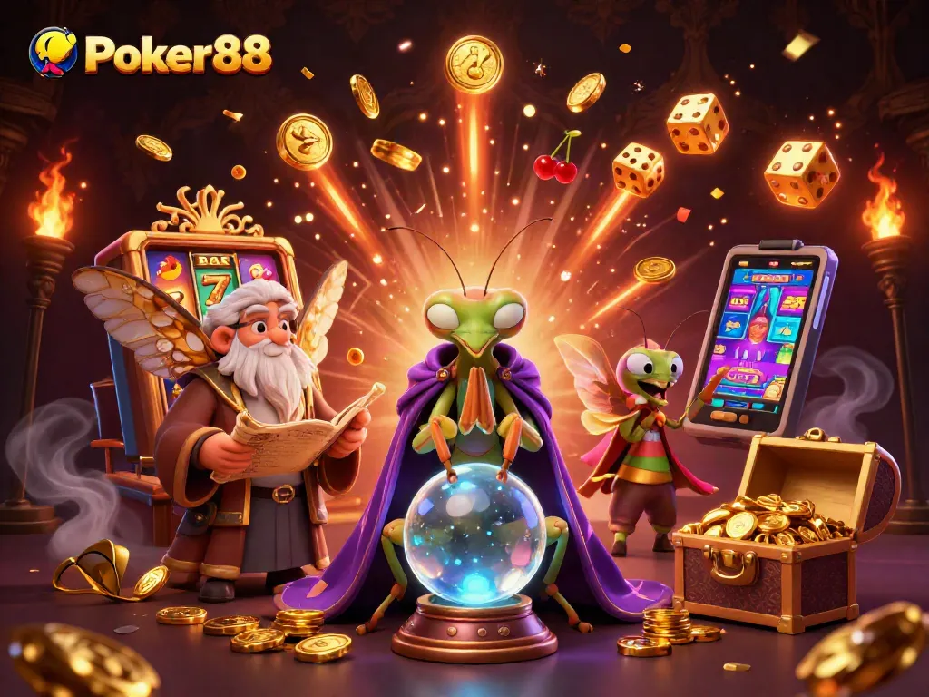 Spin casino games at Poker88 with vibrant slot machines and exciting live dealer action.