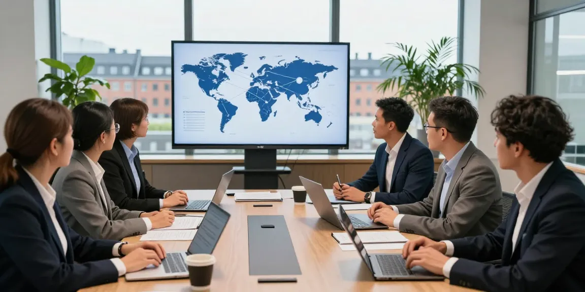 Lead Roedl legal team collaborating on international business strategies in modern office environment.