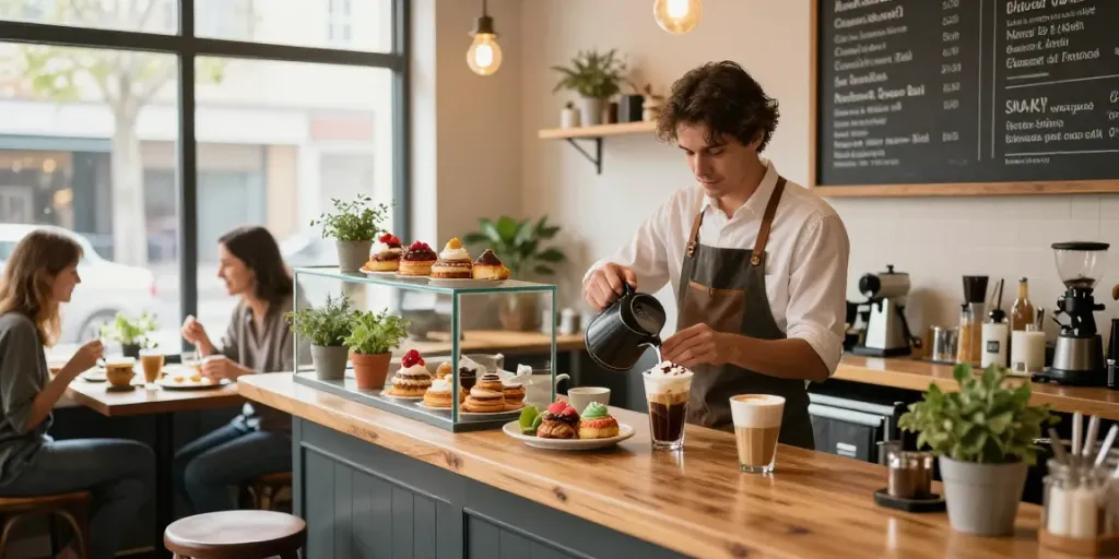 Gourmeticat news enhancing gourmet coffee experience at a cozy café.
