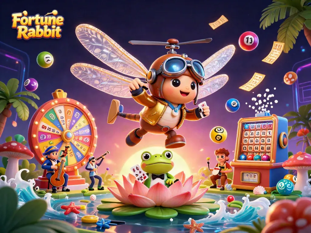 Engage with Fortune Rabbit's vibrant casino scene featuring dynamic jackpot excitement and colorful game elements.