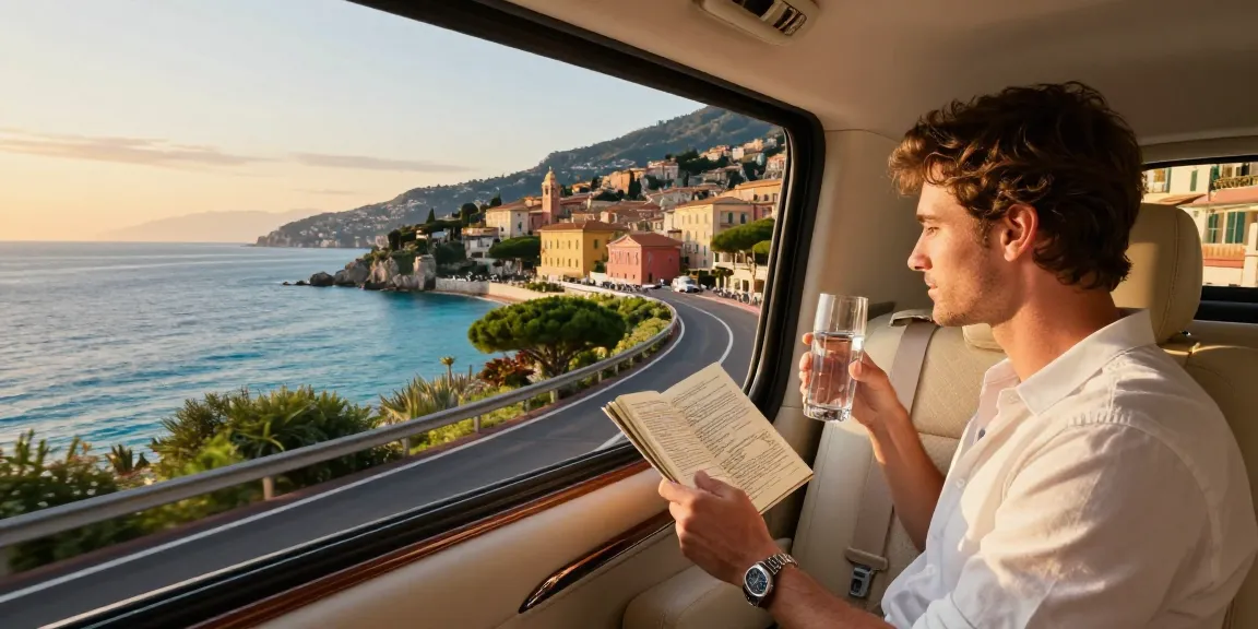 Transfert aéroport Nice avec chauffeur privé sur la Côte d'Azur.