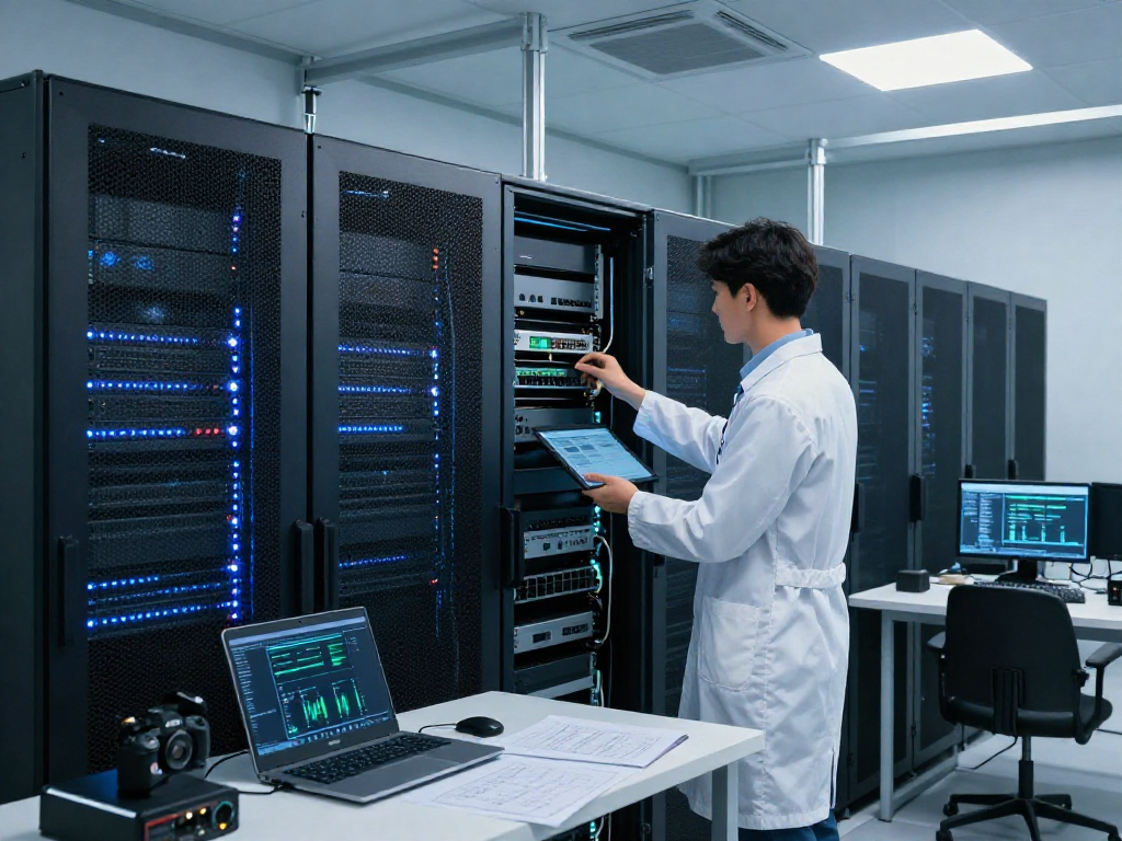 ROKOK88's advanced server infrastructure showcasing high performance and reliability in a professional data center.