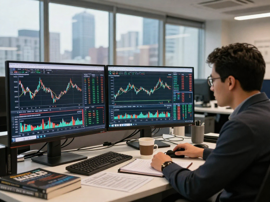 专业交易员在TradingView官网上分析市场数据与图表