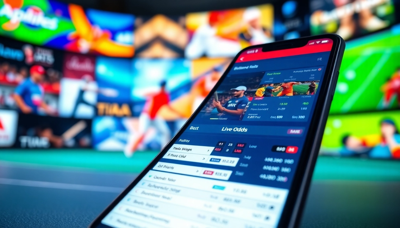 Highlighting the best sports betting sites in India with a dynamic mobile sports betting interface