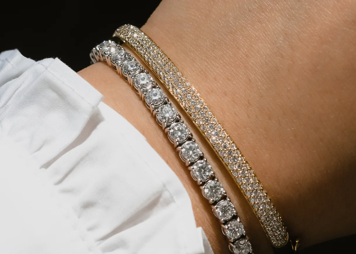 Sophisticated Weißgold-Armband | Cervin Blanc