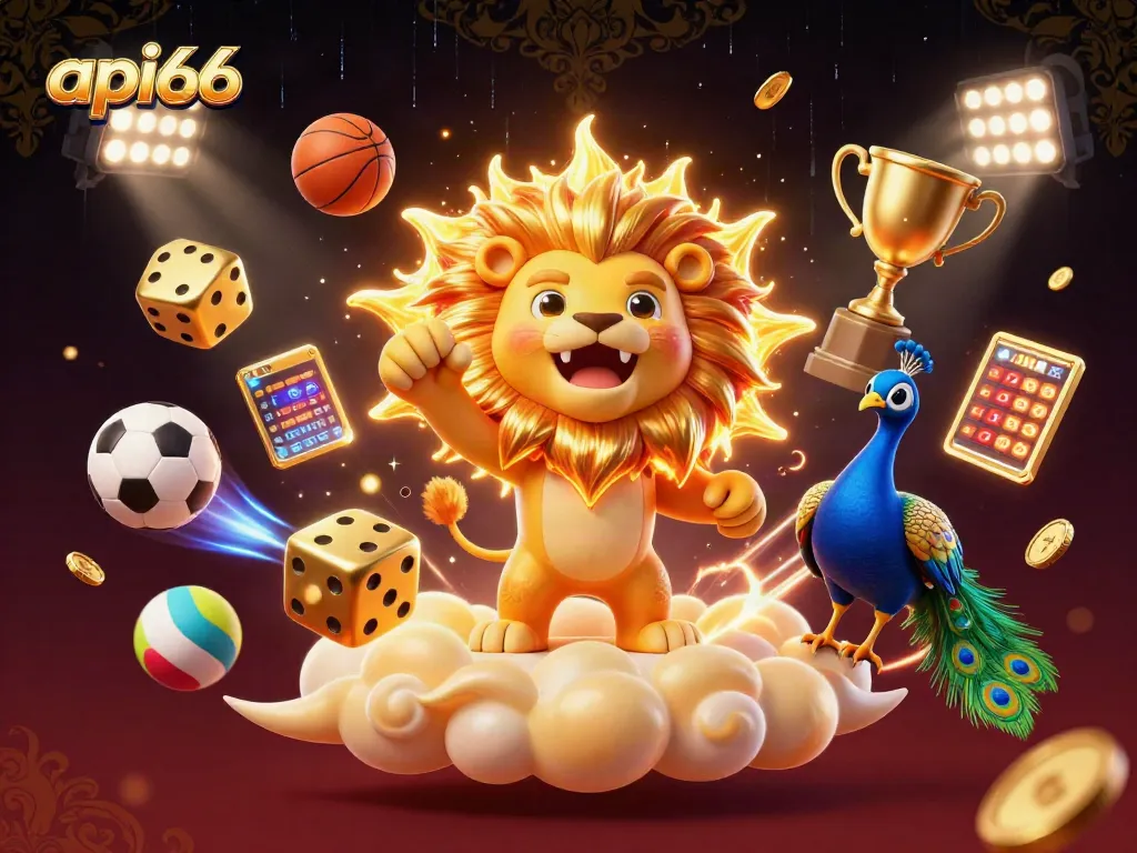Experience thrilling bets with api66 in a vibrant casino scene showcasing dynamic sports elements.