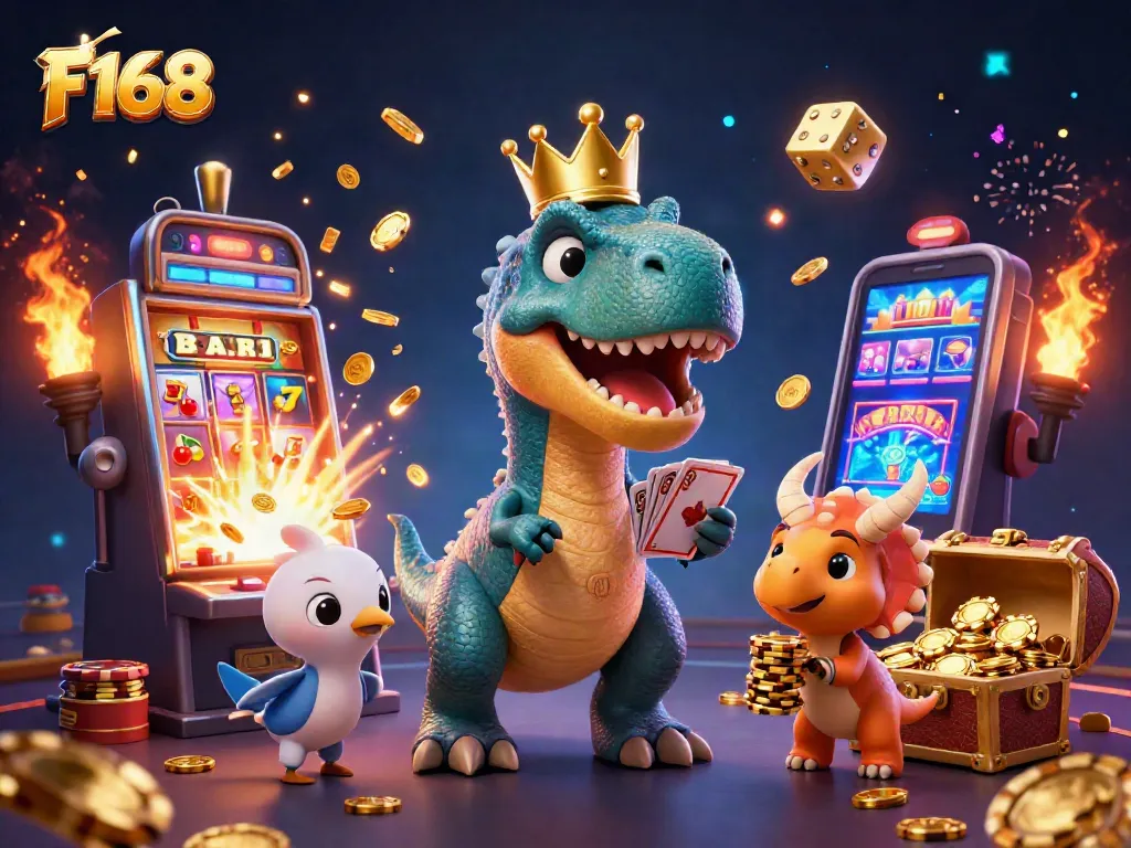 F168 delivers video slot excitement with colorful characters and dynamic casino elements bursting with winning potential.