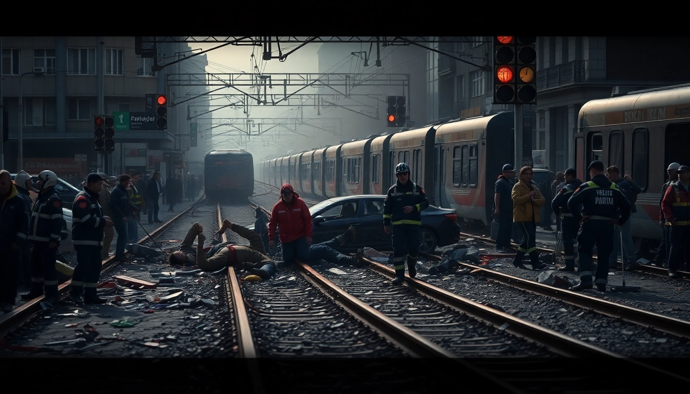 Responders assisting victims at the spain train crash scene, showcasing urgent rescue efforts.