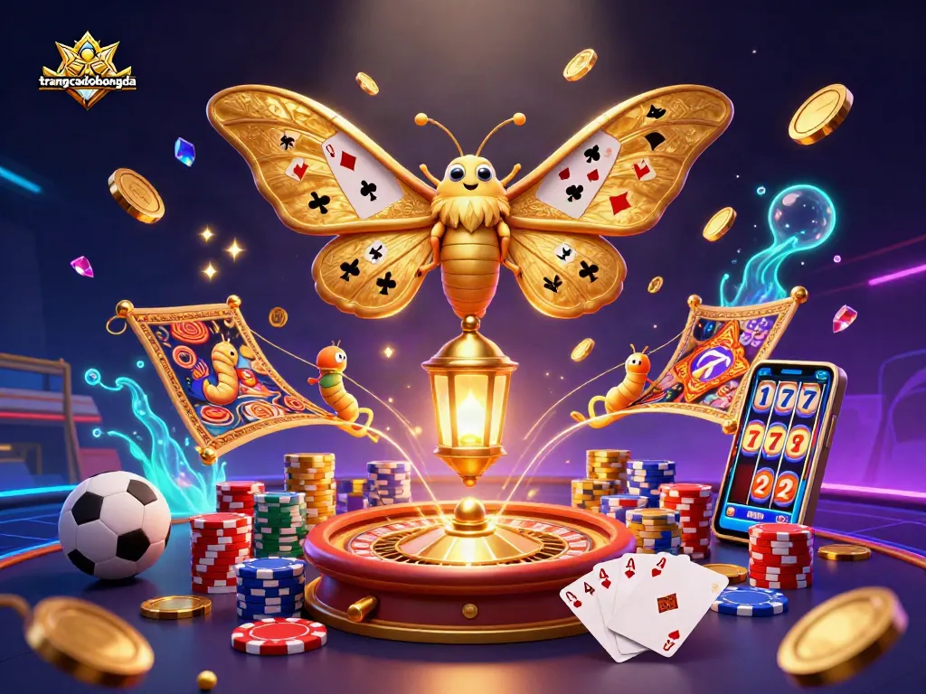 Bet on trangcadobongda with a vibrant 3D illustration showcasing sports betting excitement.