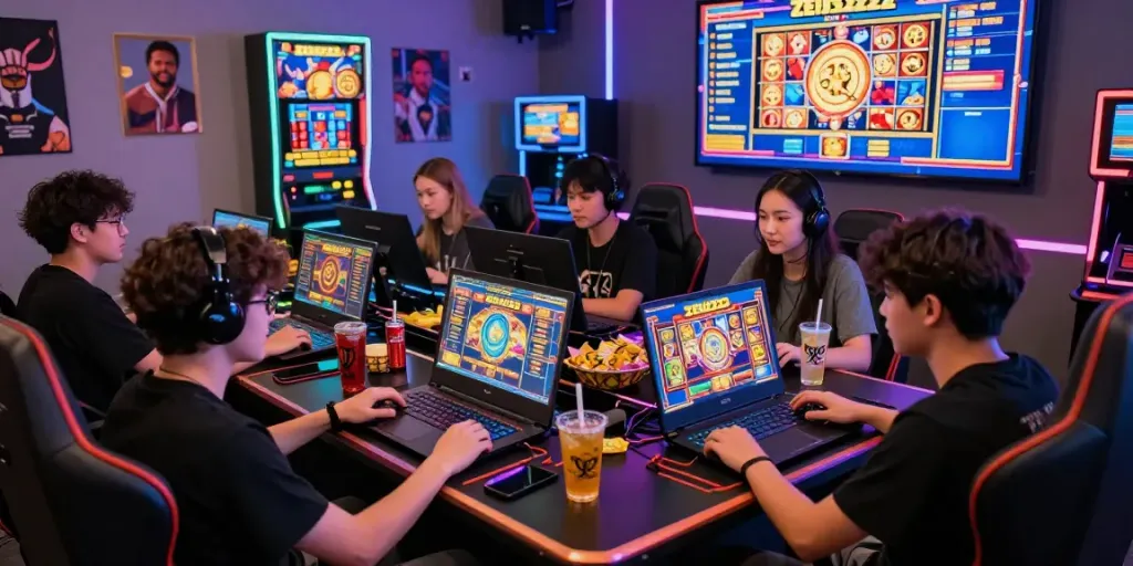 Pengalaman bermain ZEUS222 dengan pemain bersemangat bermain mesin slot online.