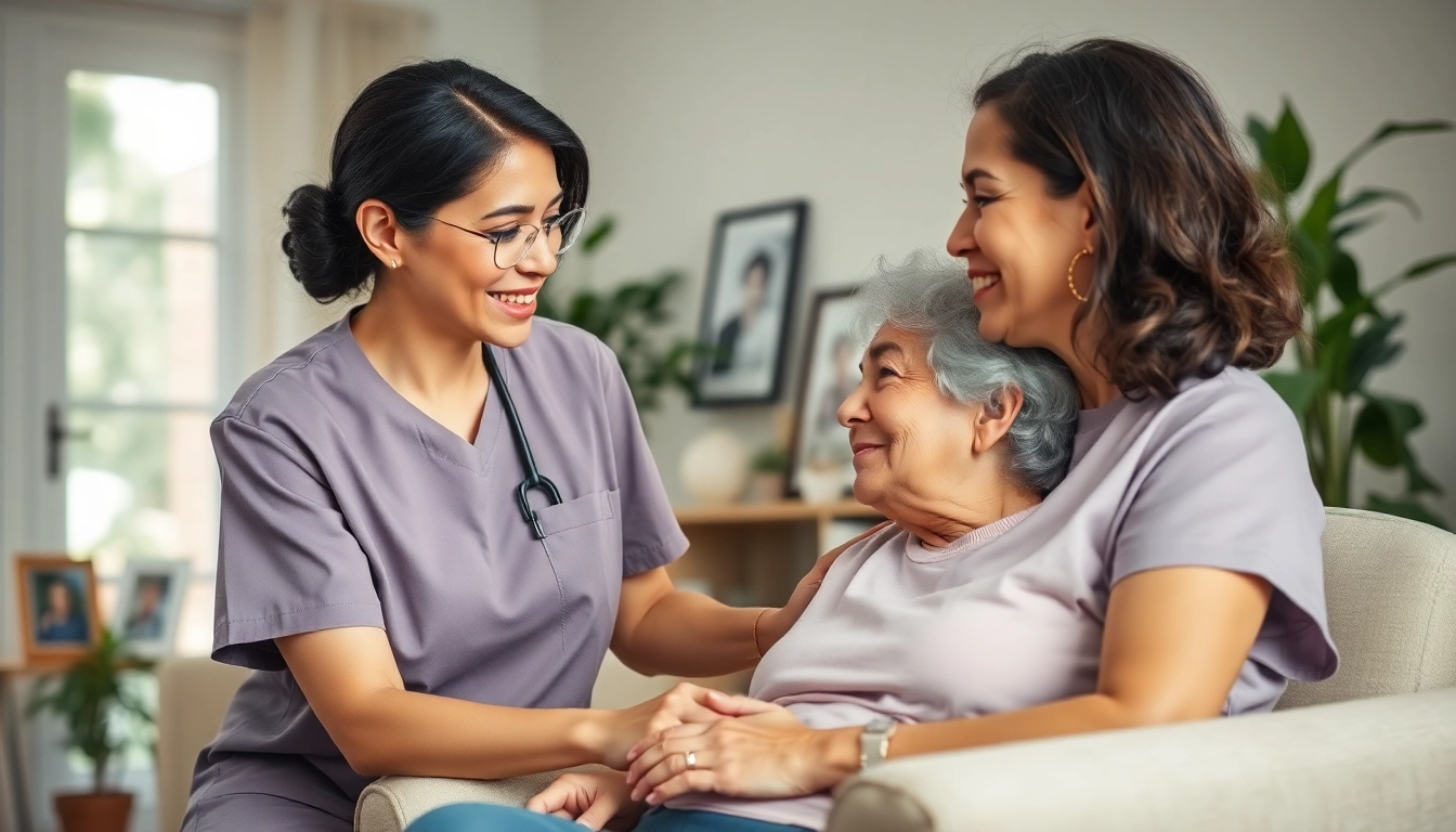 Caring interaction in austin senior home care, highlighting compassion and support for the elderly.