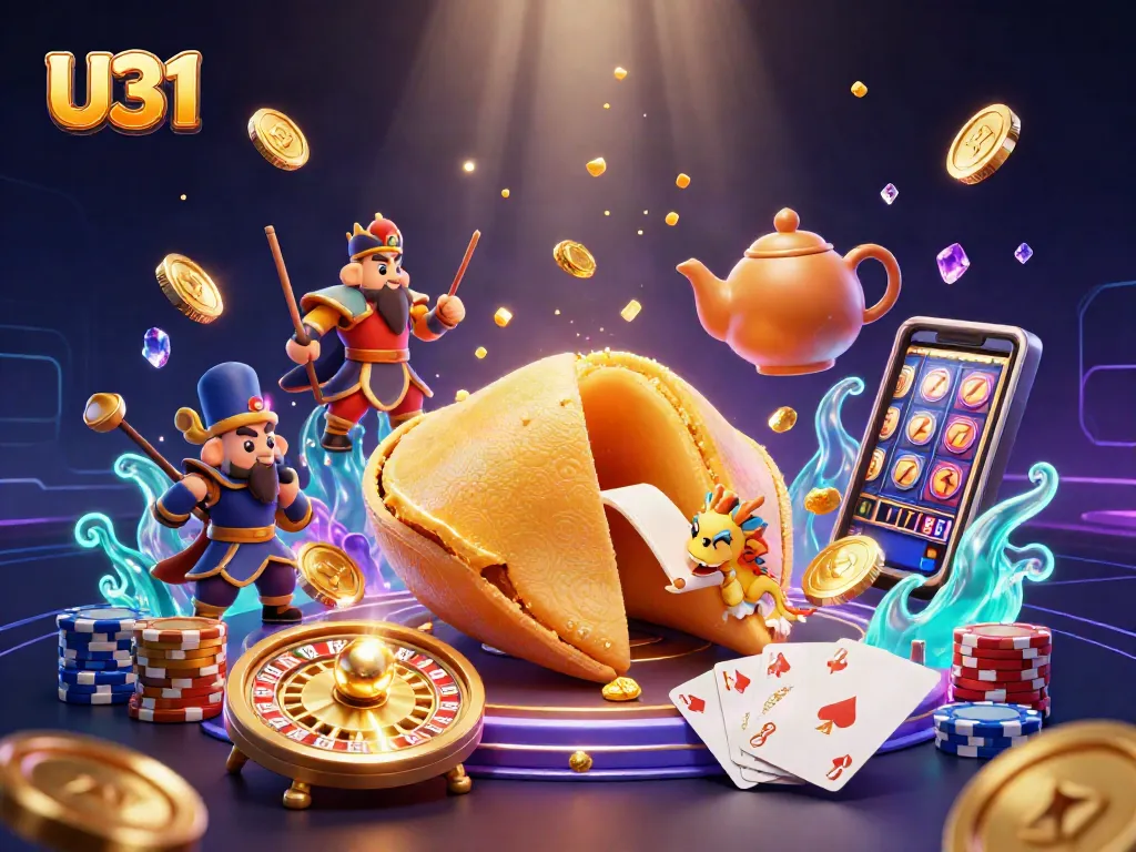 Engage with U31's dynamic features including golden coins and slot machines for a thrilling casino experience.
