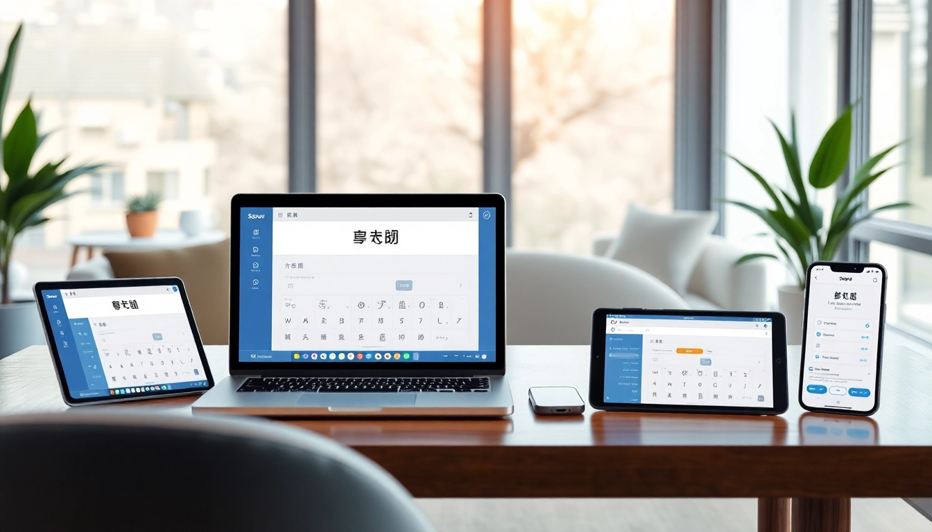 Sogou Input Method download interface on multiple devices promoting efficient, accurate typing.