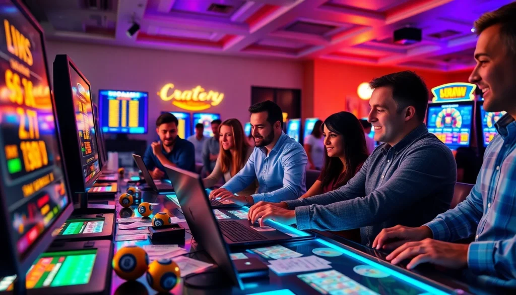 Permainan togel online interaktif dengan pemain menikmati pengalaman bermain di platform digital.