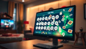 Menggunakan togel online yang menarik dengan tampilan antarmuka digital dan warna cerah.