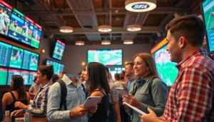 Engaging atmosphere showcasing the best sports betting sites in Mexico with diverse bettors in action.