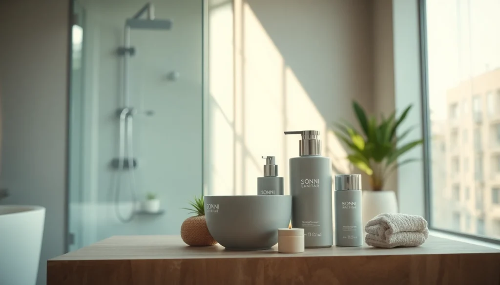 Sonni sanitär exemplifies modern bathroom design with exquisite glass and fixture details.