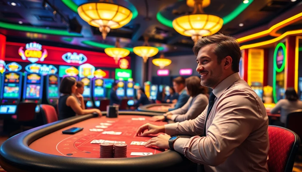 Asialive88 Login game menampilkan suasana kasino online yang dinamis dengan pemain yang terlibat dalam berbagai permainan.