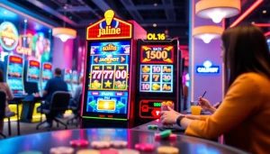 Menampilkan bandar togel resmi slot di mesin slot yang penuh warna dan menarik dalam suasana kasino virtual.