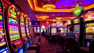 Menangkan permainan slot gacor dengan berbagai mesin slot menarik di lingkungan kasino yang cerah.