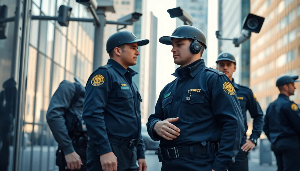 Security Services Fredericksburg team performing surveillance checks with advanced equipment.