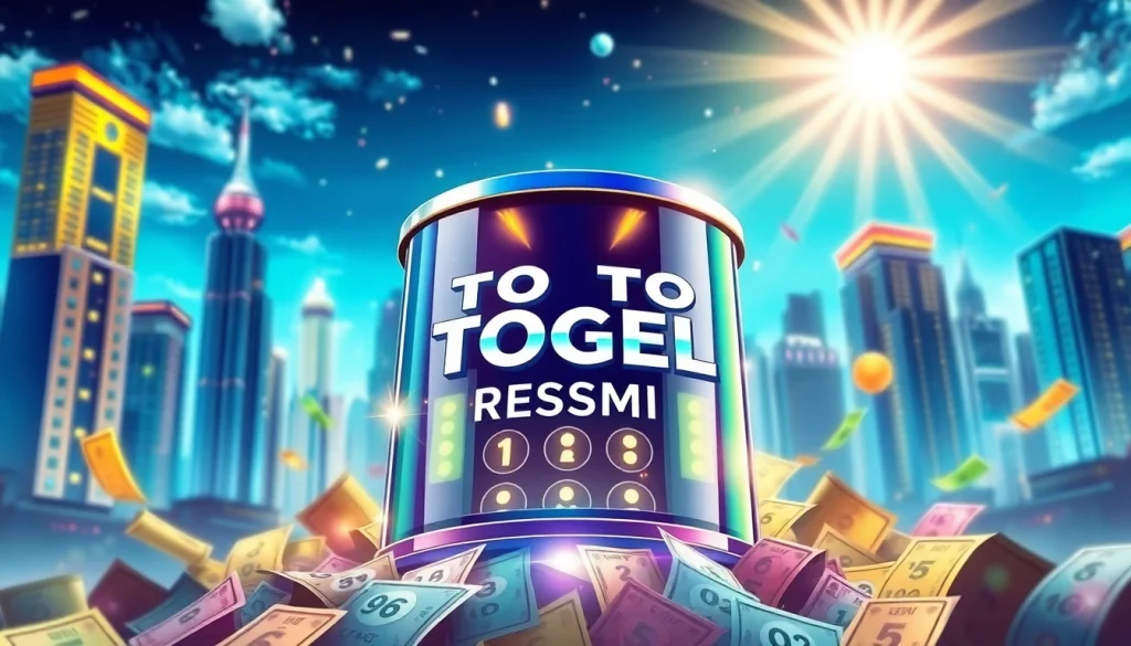 Menangkan hadiah dengan toto togel resmi dalam mesin lotere modern yang cerah.