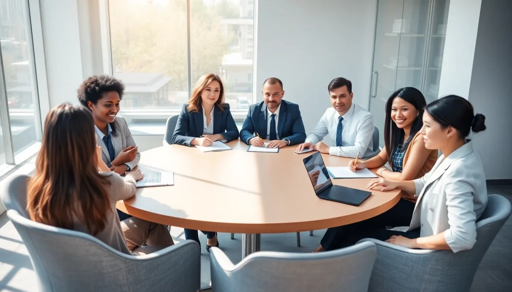 Consulting in a modern office, Gurgaon corporate law & HR advisory firm showcases diverse legal expertise.