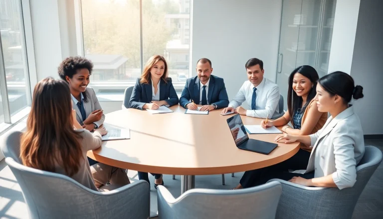 Consulting in a modern office, Gurgaon corporate law & HR advisory firm showcases diverse legal expertise.